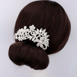 Весільний гребінь для волосся з кристалами