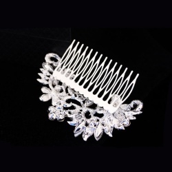 Весільний гребінь для волосся з кристалами