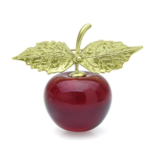 Брошь спелая Черешня