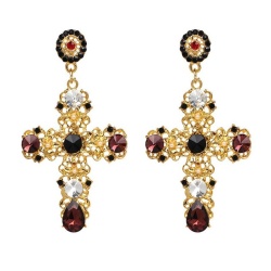 Сережки Хрести Bohemian Large