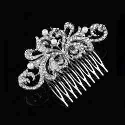 Гребінець для волосся Моніка з кристалами