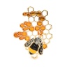 Брошь Пчела и медовые соты