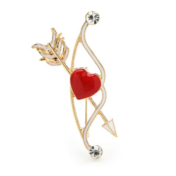 Брошь лук Амура