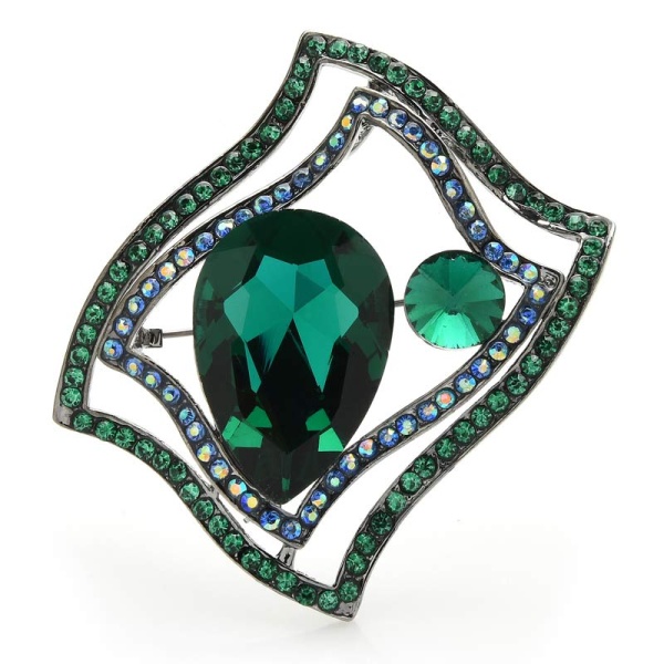 Брошка абстракція прямокутник