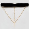 Чокер з хрестиком та ланцюжком lan-320