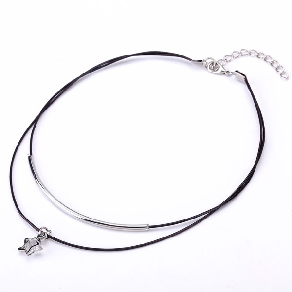 Чокер шкіряний з кулоном Зірка lan-685