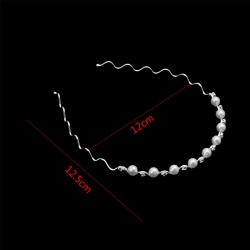 Обруч для волос с жемчугом Pearl Wave