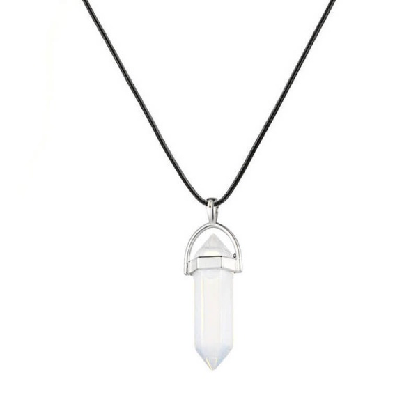 Кулон Кристал маятник з Натуральним каменем на шнурку