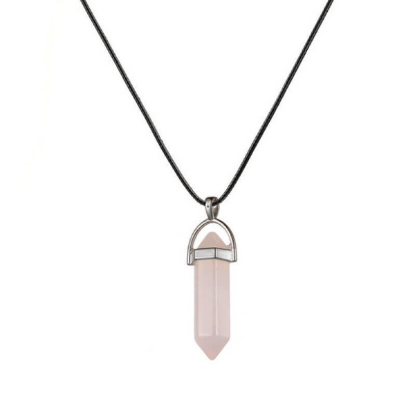 Кулон Кристал маятник з Натуральним каменем на шнурку