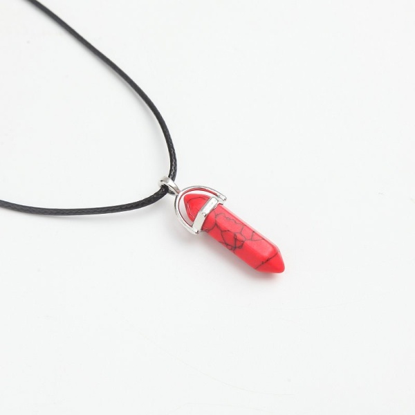 Кулон Кристал маятник з Натуральним каменем на шнурку