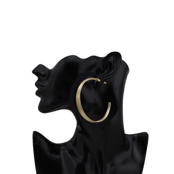 Серьги кольца Струнка