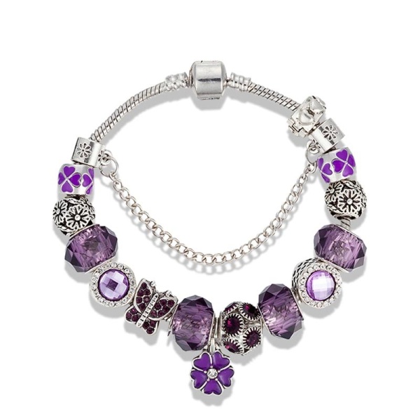 Браслет в стиле пандора кулон Цветок