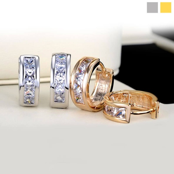 Сережки кільця Beauty Crystal