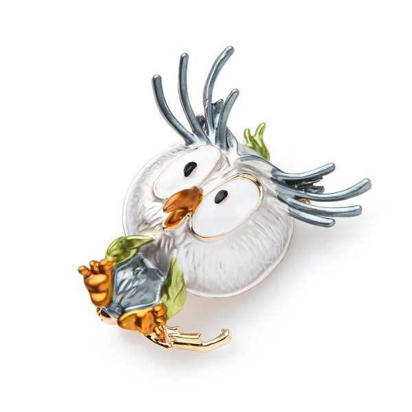 Брошь Сова Филя