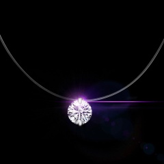 Кулон камушек на леске Кристалл невидимка