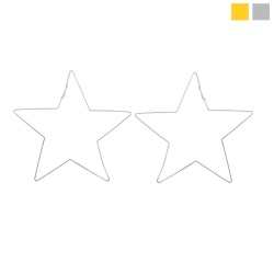 Серьги кольца Звезда