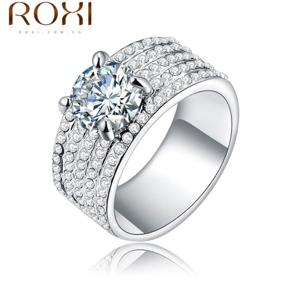 Кільце Roxi Legrand з каменем цирконію.