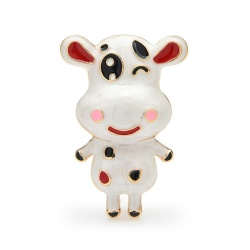 Брошь Корова Улыбка. Символ 2021 года