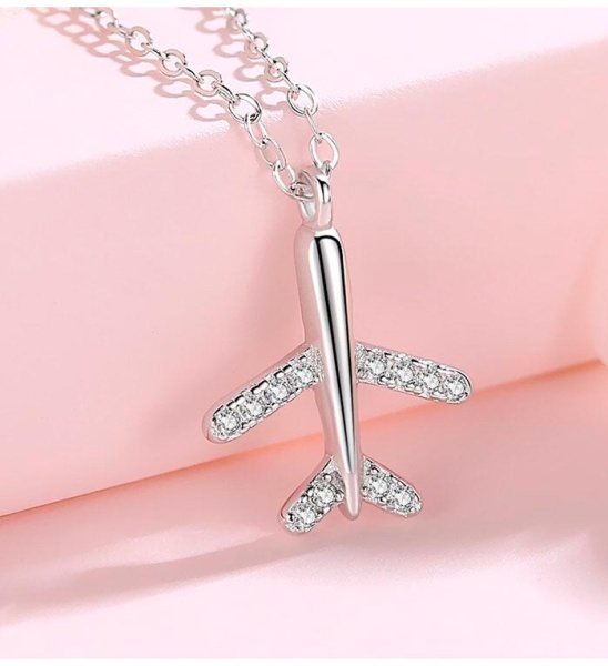 Кулон Літак з кристалами