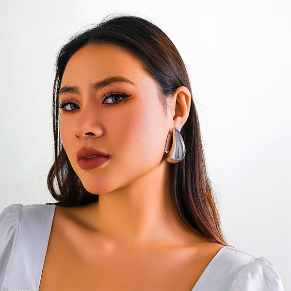 Серьги подвески капля Минимализм lan-2982