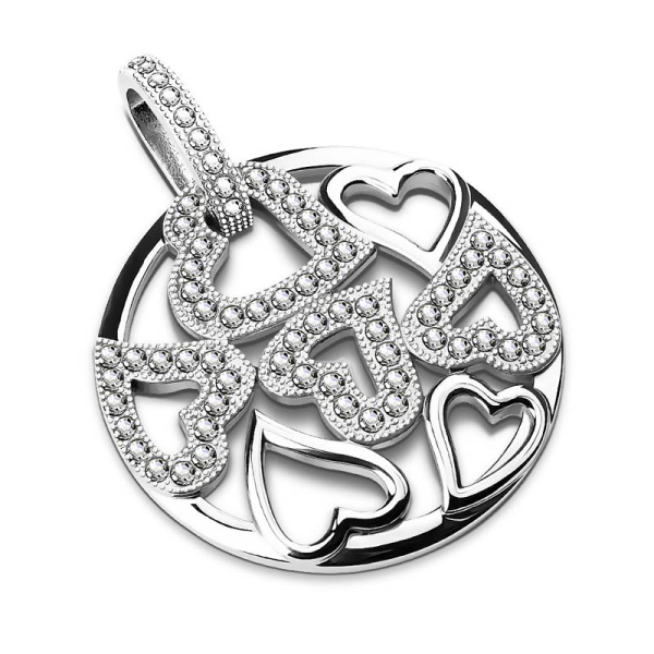 Кулон на шею из стали Spikes Сердце SSPH-79620