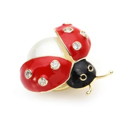 Брошь Божья Коровка