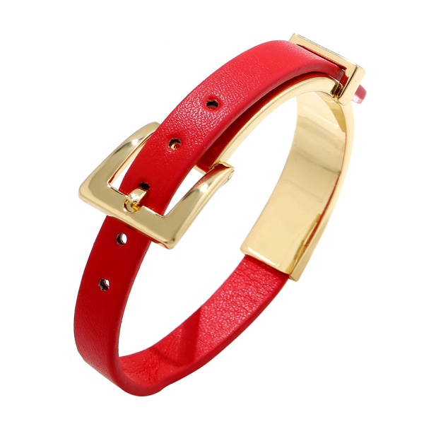 Шкіряний браслет Red lady