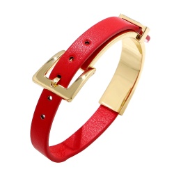 Кожаный браслет Red lady