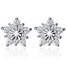 Сережки гвоздики Crystal Star срібні