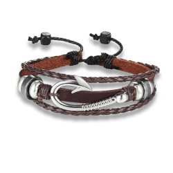 Кожаный браслет Крюк lan – 2397