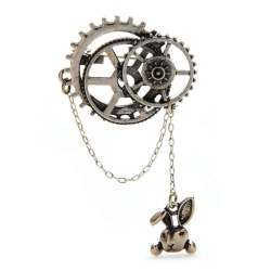 Брошь Винтажные шестеренки