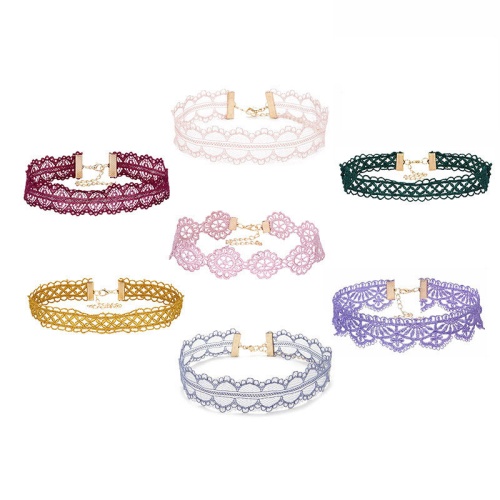 Набір чокерів на шию на день 7 штук lan-496