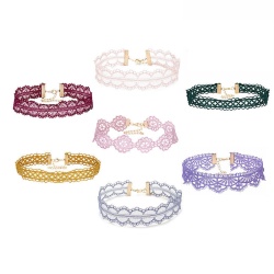 Набор чокеров на шею на каждый день 7 штук lan-496