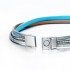 Шкіряний браслет Trendy блакитного кольору