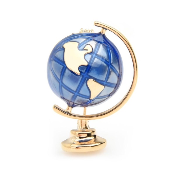 Брошь Глобус