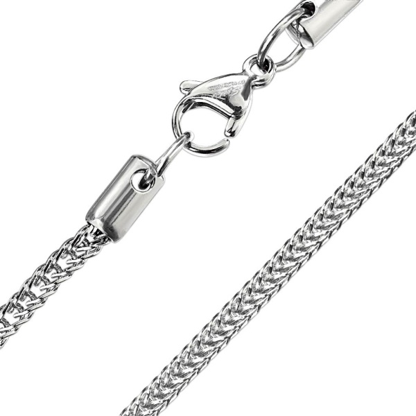 Цепочка из стали Spikes Square Wheat Chain SSN22-03-20-ST