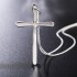 Срібний ланцюжок та кулон Хрест