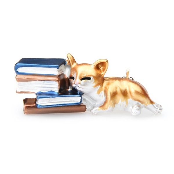 Брошь ученый Кот