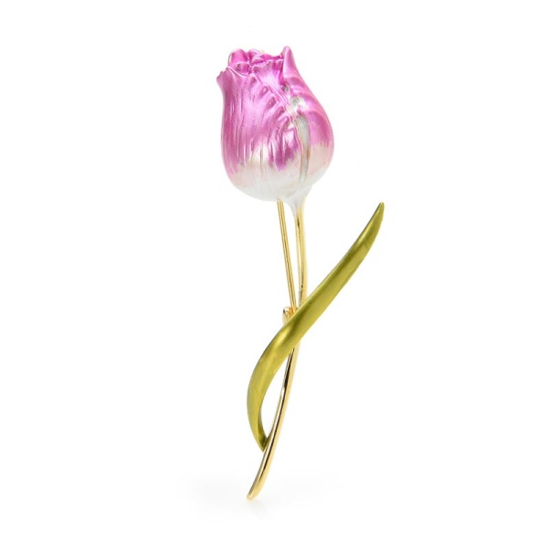 Брошь тюльпан Элит
