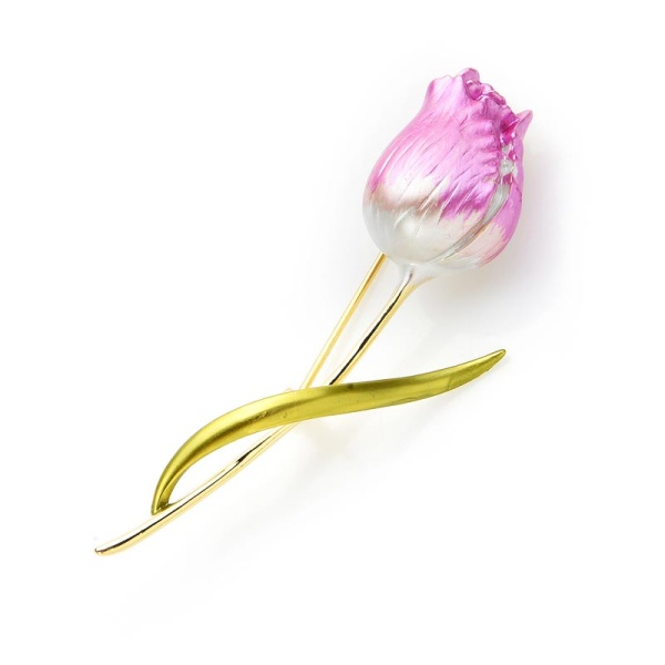 Брошь тюльпан Элит