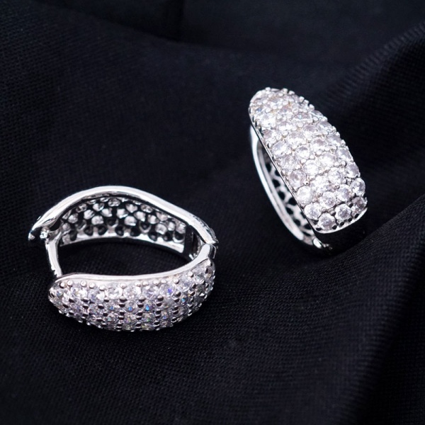 Серьги с фианитами Анжелика