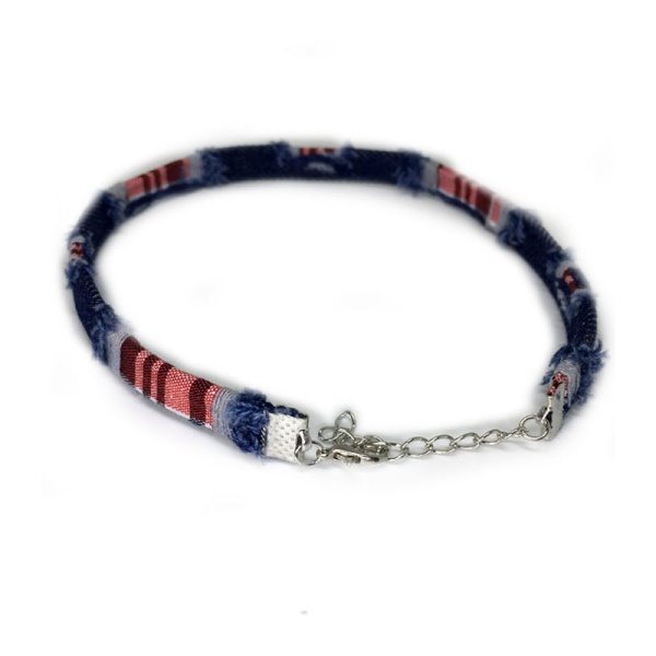 Чокер джинсовий із клітинками lan-1379