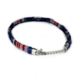 Чокер джинсовый с клеточками lan-1379