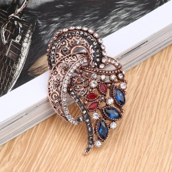Брошь в турецком стиле с камнями lan-3543