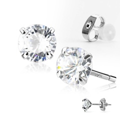 Серьги гвоздики посеребренные ESRD