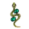 Брошка Змія два кристали lan-3090