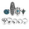 Кільця в бохо стилі Bohemian набір (9 штук)