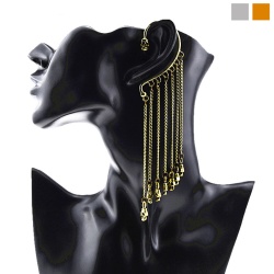 Кафф без проколу Череп з ланцюжками