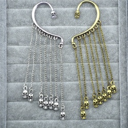 Кафф без проколу Череп з ланцюжками