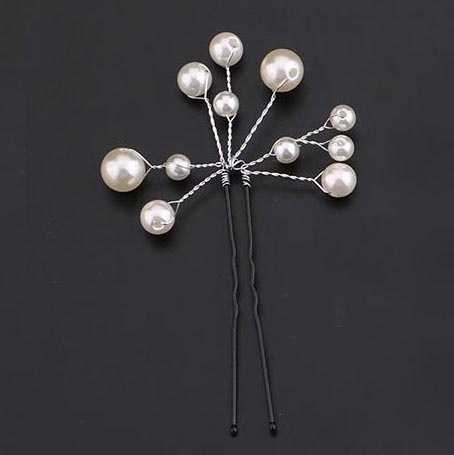 Шпильки для волос с жемчужными бусинами